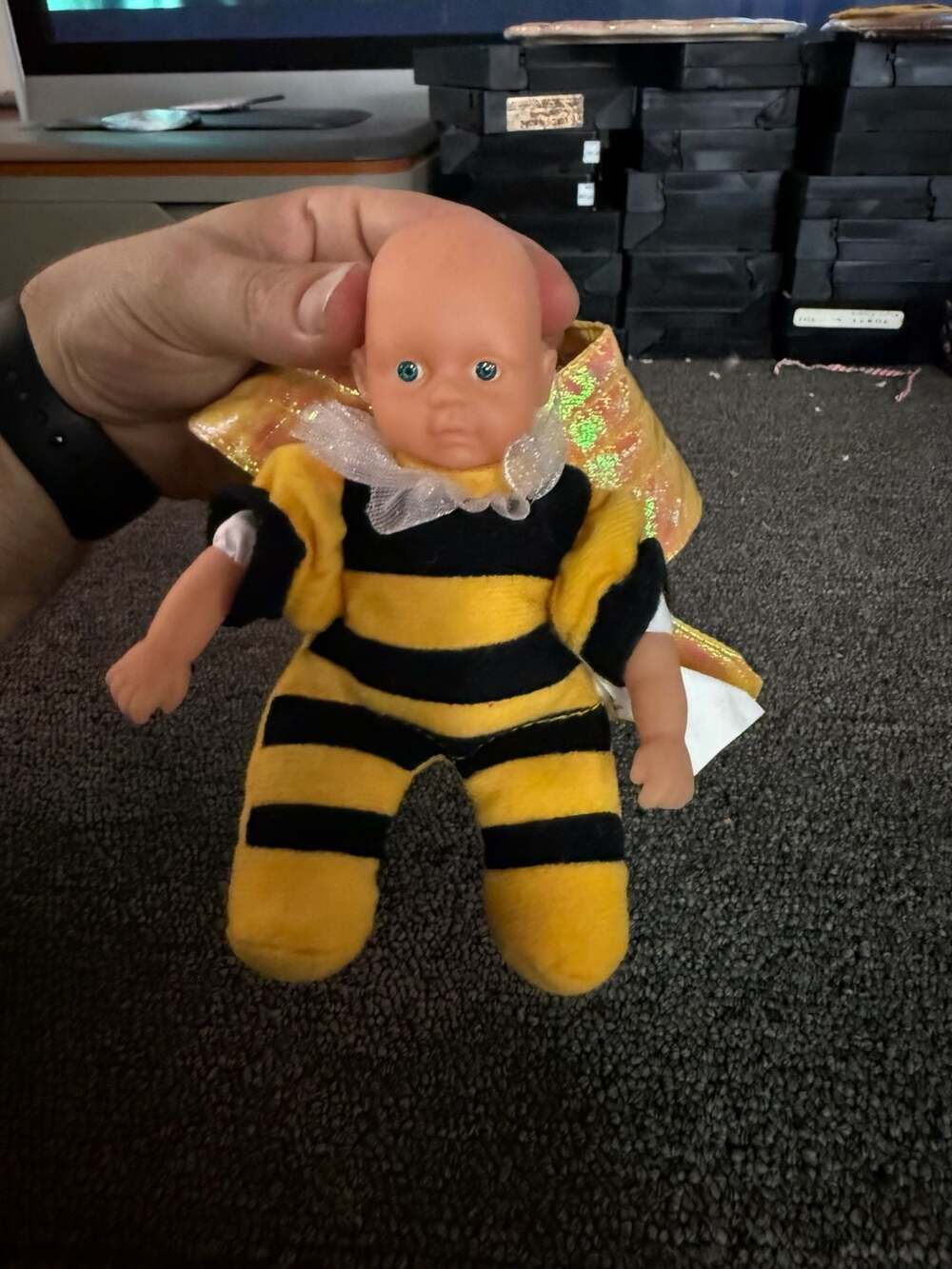 Simba Toys Vintage Baby Bumblebee Fairy Doll with Plush Body and Wings